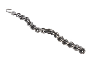 CHROME HEARTS クロムハーツ DOUBLE B RING ダブルBリング ブレスレット 重量約47.2g 腕回り約18.5cm 1998/.925刻印 美品 中古 4c073734