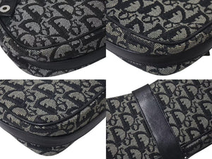 ChristianDior クリスチャンディオール Dチャーム ホーボー ワンショルダーバッグ トロッター ブラック シルバー金具 美品 中古 4c073735