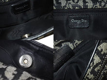 Load image into Gallery viewer, ChristianDior クリスチャンディオール Dチャーム ホーボー ワンショルダーバッグ トロッター ブラック シルバー金具 美品 中古 4c073735