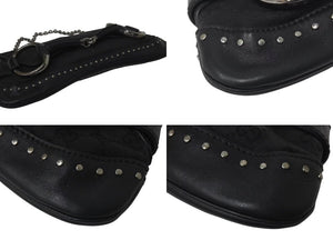 GUCCI グッチ ホースビット GG柄 ワンショルダーバッグ ハンドバッグ 119188 キャンバス レザー ブラック シルバー金具 美品 中古 4c073737 