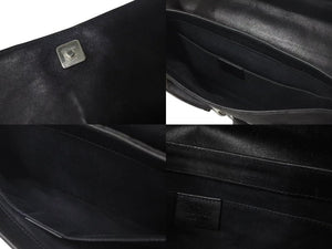 GUCCI グッチ ホースビット GG柄 ワンショルダーバッグ ハンドバッグ 119188 キャンバス レザー ブラック シルバー金具 美品 中古 4c073737 