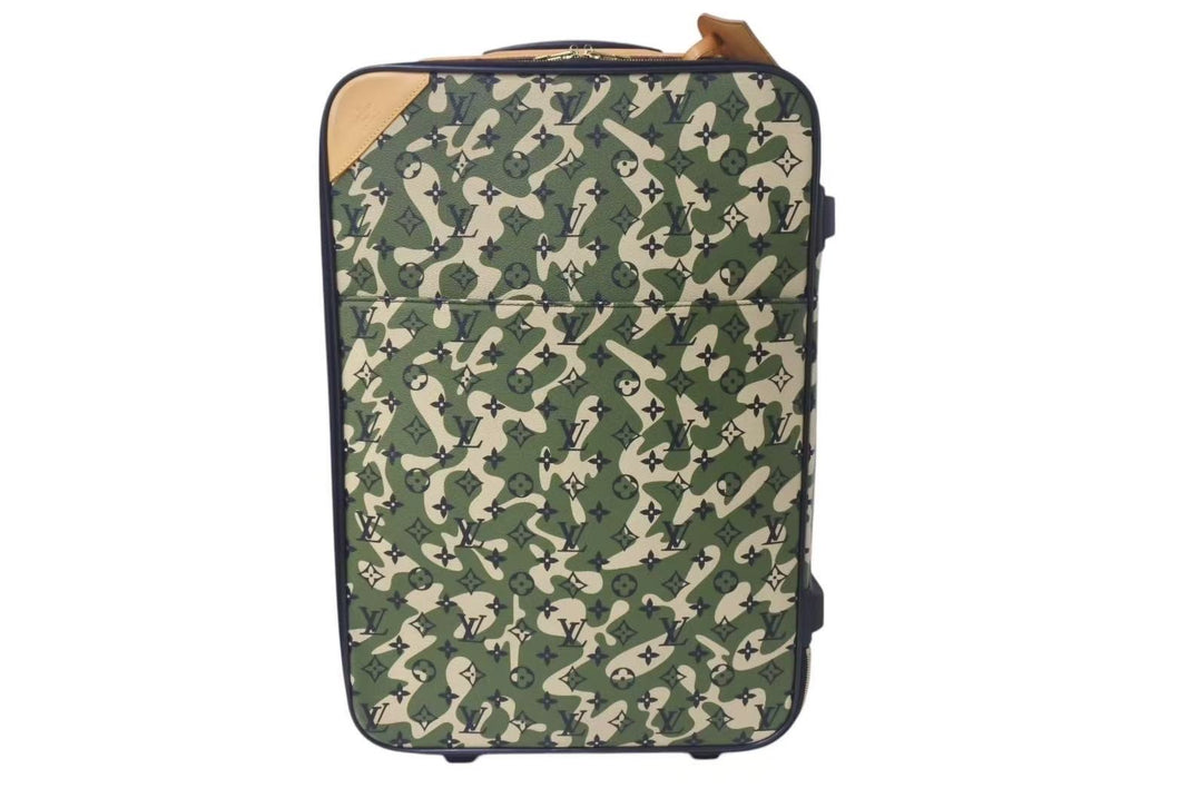 LOUIS VUITTON ルイヴィトン ペガス60 キャリーバッグ M23333 モノグラモフラージュキャンバス 2008年限定 村上隆 美品 中古 4c073740