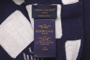新品未使用 LOUIS VUITTON ルイヴィトン BONNET FACES ボンネットフェイシズ ビーニー ニットキャップ M5225A 25AW ネイビー 中古 4c073750