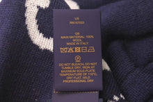 Load image into Gallery viewer, 新品未使用 LOUIS VUITTON ルイヴィトン BONNET FACES ボンネットフェイシズ ビーニー ニットキャップ M5225A 25AW ネイビー 中古 4c073751