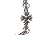 Load image into Gallery viewer, 極美品 CHROME HEARTS クロムハーツ C CROSS SHORT-T 2クリップカットアウトCHプラス シルバーウォレットチェーン 中古 4c073758