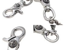 Load image into Gallery viewer, 極美品 CHROME HEARTS クロムハーツ C CROSS SHORT-T 2クリップカットアウトCHプラス シルバーウォレットチェーン 中古 4c073758
