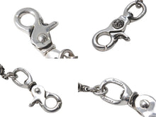 Load image into Gallery viewer, 極美品 CHROME HEARTS クロムハーツ C CROSS SHORT-T 2クリップカットアウトCHプラス シルバーウォレットチェーン 中古 4c073758