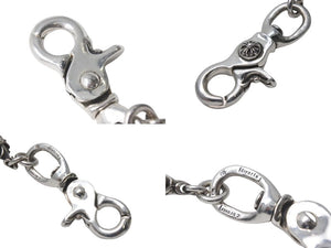 極美品 CHROME HEARTS クロムハーツ C CROSS SHORT-T 2クリップカットアウトCHプラス シルバーウォレットチェーン 中古 4c073758