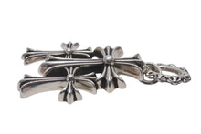 Load image into Gallery viewer, 極美品 CHROME HEARTS クロムハーツ ラージ 3CH トリプル クロス ペンダント トップ シルバー シルバー925 中古 4c073759