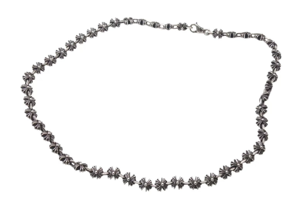 未使用 CHROME HEARTS クロムハーツ CH X LINK CH Xリンク シルバーネックレス 24インチ 24インチ 約60cm 110.0g シルバ−925 中古 4c073761
