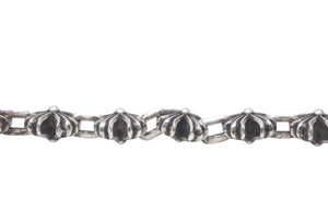 未使用 CHROME HEARTS クロムハーツ CH X LINK CH Xリンク シルバーネックレス 24インチ 24インチ 約60cm 110.0g シルバ−925 中古 4c073761