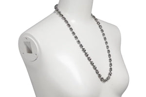未使用 CHROME HEARTS クロムハーツ CH X LINK CH Xリンク シルバーネックレス 24インチ 24インチ 約60cm 110.0g シルバ−925 中古 4c073761