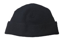 Load image into Gallery viewer, 新品未使用 CHROME HEARTS クロムハーツ ハラコ 新作 クロスパッチ ニット帽 ビーニー ブラックシルバー金具 OS 中古 4c073763