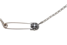 Load image into Gallery viewer, 新品未使用 CHROME HEARTS クロムハーツ セーフティピン ネックレス 1Pダイヤ 18インチ シルバー 6.9g ペンダントトップ シルバー925 中古 4c073764
