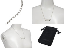 Load image into Gallery viewer, 新品未使用 CHROME HEARTS クロムハーツ セーフティピン ネックレス 1Pダイヤ 18インチ シルバー 6.9g ペンダントトップ シルバー925 中古 4c073764