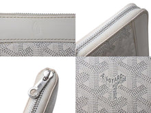 Load image into Gallery viewer, GOYARD ゴヤール マティニョンPM 二つ折り財布 コインケース ホワイト PVC レザー シルバー金具 美品 中古 4c073770