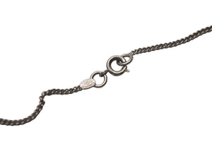 CHANEL シャネル レコード ネックレス ココマーク アクセサリー 04P刻印 イタリア製 10.1g シルバー ブラック ホワイト 美品 中古 4c073771