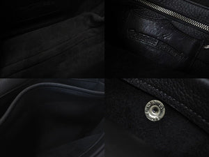 新品同様 CHROME HEARTS クロムハーツ 新型 Softshoulder ソフトショルダーバッグ レザー ブラック シルバー金具 中古 4c073773