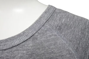 CHROME HEARTS クロムハーツ 七部丈 ヘンリーネックTシャツ サイズL フレア CHプラス スクロールロゴ プリント 美品 中古 4c073776