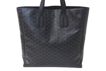 Load image into Gallery viewer, 新品未使用 GOYARD ゴヤール サックヴォルテール 限定 トートバッグ 綿 麻 オール フランス製 ブラック ブラック金具 中古 4c073778