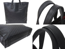 Load image into Gallery viewer, 新品未使用 GOYARD ゴヤール サックヴォルテール 限定 トートバッグ 綿 麻 オール フランス製 ブラック ブラック金具 中古 4c073778