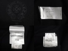 Load image into Gallery viewer, 極美品 CHROME HEARTS クロムハーツ スウェット トレーナー サイズM 新型 ネックロゴ アームプリント ブラック コットン 中古 4c073779