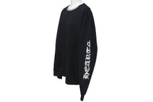 Load image into Gallery viewer, 極美品 CHROME HEARTS クロムハーツ スウェット トレーナー サイズM 新型 ネックロゴ アームプリント ブラック コットン 中古 4c073779
