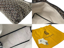 Load image into Gallery viewer, 新品未使用 GOYARD ゴヤール ボエム ホーボー バッグ トートバッグ ブラック ブラウン PVC レザー BOHEMEPMLTY01CL01P シルバー金具 中古 4c073782