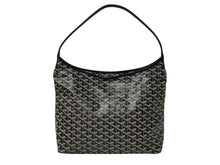 Load image into Gallery viewer, 新品未使用 GOYARD ゴヤール ボエム ホーボー バッグ トートバッグ ブラック ブラウン PVC レザー BOHEMEPMLTY01CL01P シルバー金具 中古 4c073782