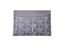 Load image into Gallery viewer, GOYARD ゴヤール サンシュルピス カードケース グレー PVC STSULPPMLTY51CL51X 小物 ロゴ 名刺入れ 美品 中古 4c073783