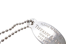 Load image into Gallery viewer, Tiffany＆Co ティファニー ReturntoTiffany リターントゥオーバル タグ ペンダントトップ ネックレス 17g シルバー925 美品 中古 4c073793