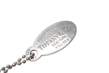 Load image into Gallery viewer, Tiffany＆Co ティファニー ReturntoTiffany リターントゥオーバル タグ ペンダントトップ ネックレス 17g シルバー925 美品 中古 4c073793