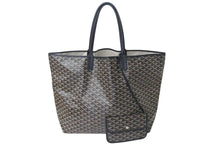 Load image into Gallery viewer, 極美品 GOYARD ゴヤール サンルイ XXL トートバッグ ハンドバッグ PVC レザー ブラック ヘリンボーン 中古 4c073798