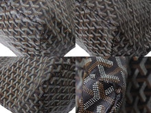 Load image into Gallery viewer, 極美品 GOYARD ゴヤール サンルイ XXL トートバッグ ハンドバッグ PVC レザー ブラック ヘリンボーン 中古 4c073798