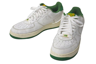 NIKE ナイキ AirForce1 エアーフォースワン Low Retro QS West Indies スニーカー 2001 限定版 ホワイト グリーン 良品 中古 4c073799
