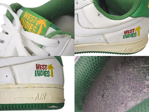 NIKE ナイキ AirForce1 エアーフォースワン Low Retro QS West Indies スニーカー 2001 限定版 ホワイト グリーン 良品 中古 4c073799