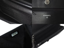 Load image into Gallery viewer, 新品未使用 CHANEL シャネル ボーイシャネル チェーンウォレット 長財布 AP1117 28番台 キャビアスキン ココマーク ブラック 中古 4c073811