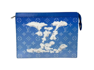 新品同様 LOUIS VUITTON ルイヴィトン ポシェット ヴォワヤージュ クラッチバッグ モノグラム クラウズ キャンバス M45480 中古 4c073813