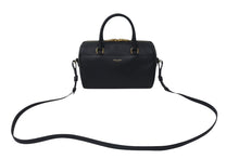 画像をギャラリービューアに読み込む, SAINT LAURENT サンローラン ベイビーダッフル 2WAY ハンドバッグ ショルダーバッグ CLD330958 0714 ブラック ゴールド 美品 中古 4c073817 