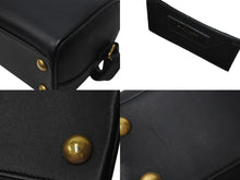 画像をギャラリービューアに読み込む, SAINT LAURENT サンローラン ベイビーダッフル 2WAY ハンドバッグ ショルダーバッグ CLD330958 0714 ブラック ゴールド 美品 中古 4c073817 