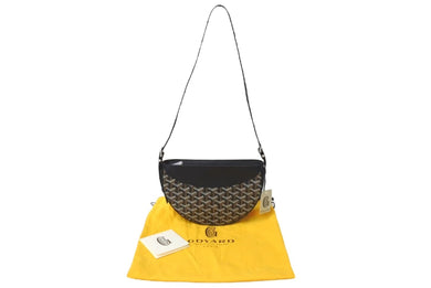 新品未使用 GOYARD ゴヤール ヒロンデルバッグPM ショルダーバッグ クロスボディバッグ ゴヤールディンキャンバス ブラック 中古 4c073847