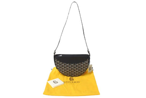 新品未使用 GOYARD ゴヤール ヒロンデルバッグPM ショルダーバッグ クロスボディバッグ ゴヤールディンキャンバス ブラック 中古 4c073847
