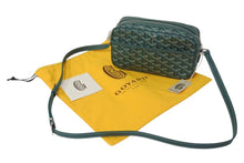 Load image into Gallery viewer, 新品未使用 GOYARD ゴヤール カップヴェールPM ショルダーバッグ グリーン シルバー金具 ゴヤールディンキャンバス 中古 4c073848
