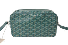 Load image into Gallery viewer, 新品未使用 GOYARD ゴヤール カップヴェールPM ショルダーバッグ グリーン シルバー金具 ゴヤールディンキャンバス 中古 4c073848