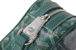 新品未使用 GOYARD ゴヤール カップヴェールPM ショルダーバッグ グリーン シルバー金具 ゴヤールディンキャンバス 中古 4c073848