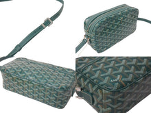 Load image into Gallery viewer, 新品未使用 GOYARD ゴヤール カップヴェールPM ショルダーバッグ グリーン シルバー金具 ゴヤールディンキャンバス 中古 4c073848