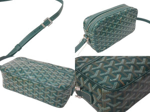 新品未使用 GOYARD ゴヤール カップヴェールPM ショルダーバッグ グリーン シルバー金具 ゴヤールディンキャンバス 中古 4c073848