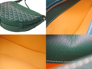 新品未使用 GOYARD ゴヤール ヒロンデルバッグPM ショルダーバッグ クロスボディバッグ ゴヤールディンキャンバス グリーン 中古 4c073850