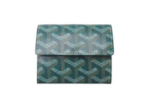 Load image into Gallery viewer, 新品未使用品 GOYARD ゴヤール マリニー ウォレット コインケース 小銭入れ カードケース PVC レザー グリーン 中古 4c073851