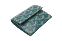 Load image into Gallery viewer, 新品未使用品 GOYARD ゴヤール マリニー ウォレット コインケース 小銭入れ カードケース PVC レザー グリーン 中古 4c073851